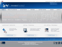 Tablet Screenshot of paymentworld.com
